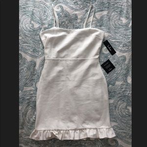 Brand new white Lulus bodycon mini dress